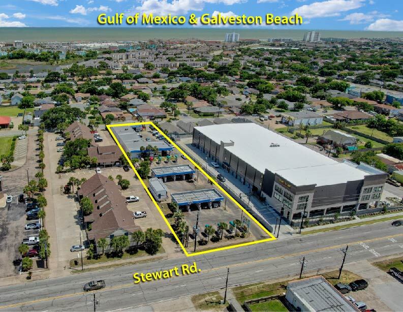 6611 Stewart Rd, Galveston, TX 77551 Car Wash with 6 office spaces (0
