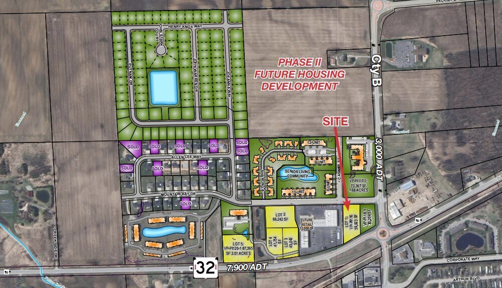 0 Mountain Bay Rd, Pulaski, WI for sale Aerial- Image 1 of 1