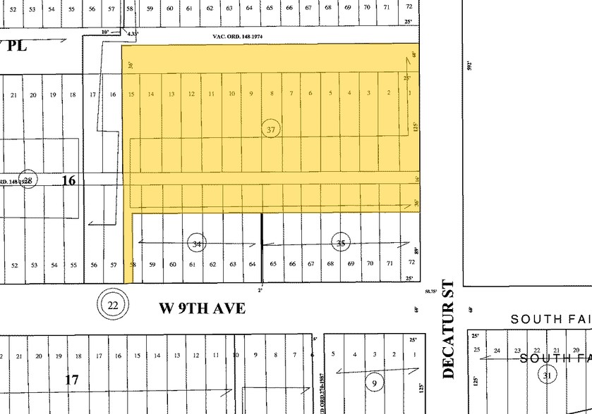 953 Decatur St, Denver, CO for lease - Plat Map - Image 3 of 5