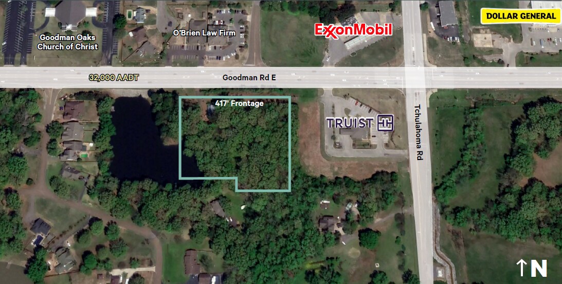 Goodman Rd & Tchulahoma Rd, Southaven, MS 38671 Land for Sale