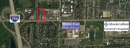 2434 E Dempster St, Des Plaines, IL - aerial  map view