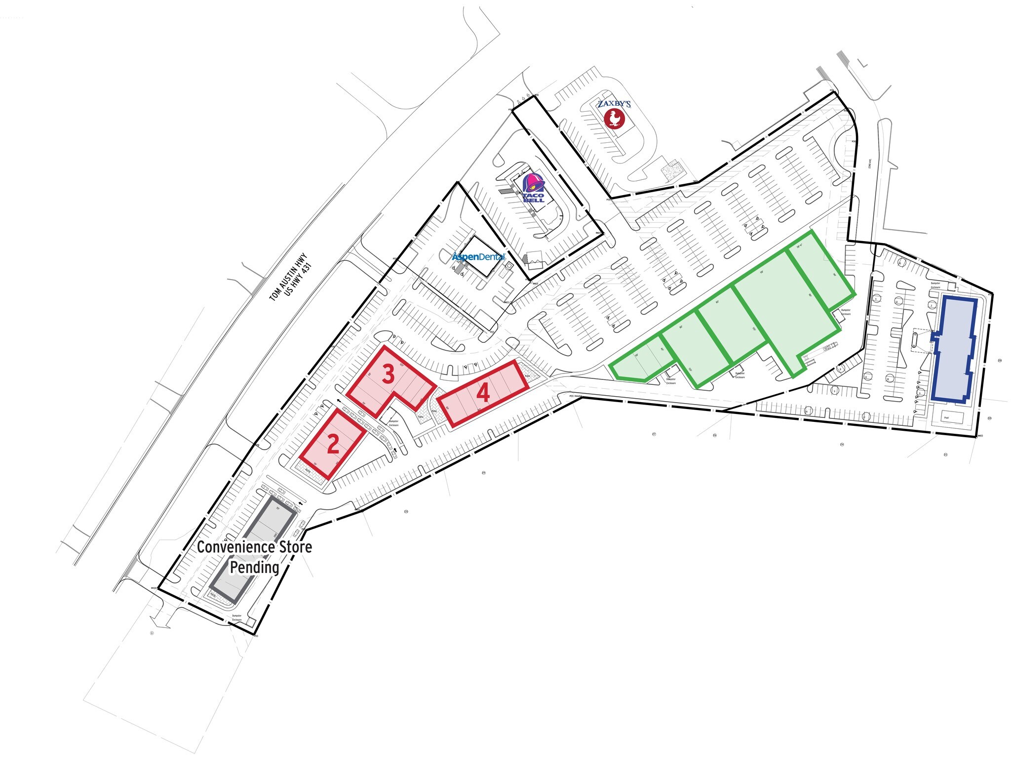 3500 Tom Austin Hwy, Springfield, TN for lease Site Plan- Image 1 of 1