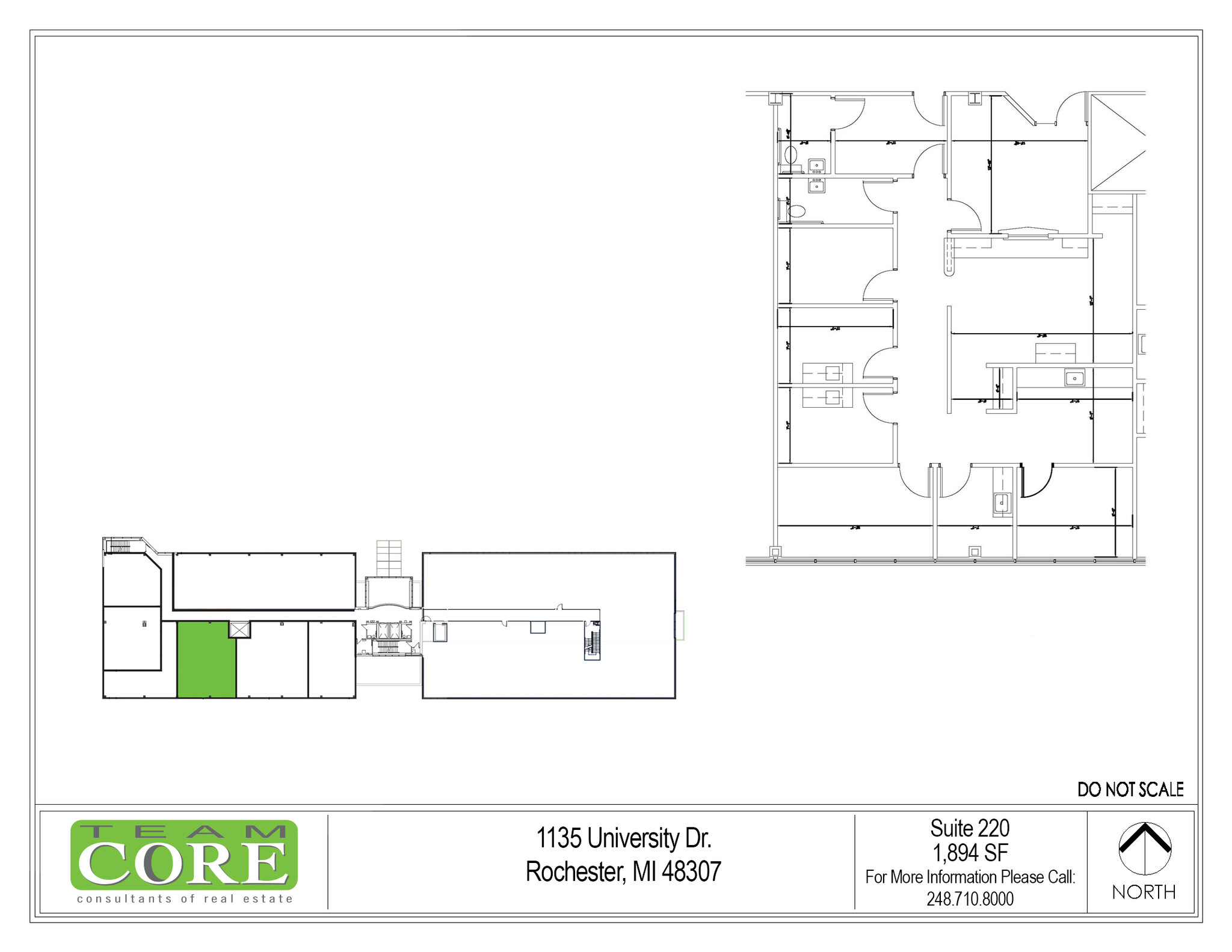 1135 W University Dr, Rochester Hills, MI for lease Floor Plan- Image 1 of 1