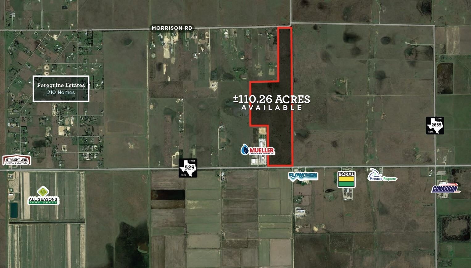 Fm 529 W Of FM 2855, Brookshire, TX for sale Aerial- Image 1 of 1