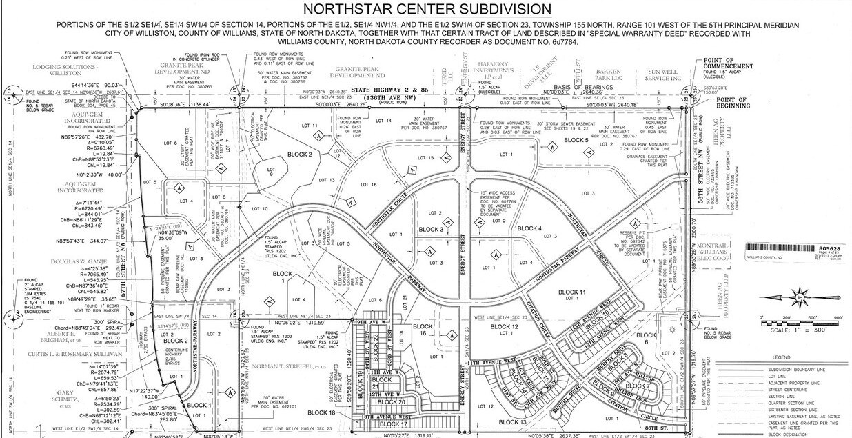 Highway 2 Hwy 85, Williston, ND 58801 Northstar Center Subdivision