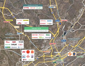 1955 Forestdale Blvd, Adamsville, AL - AERIAL map view
