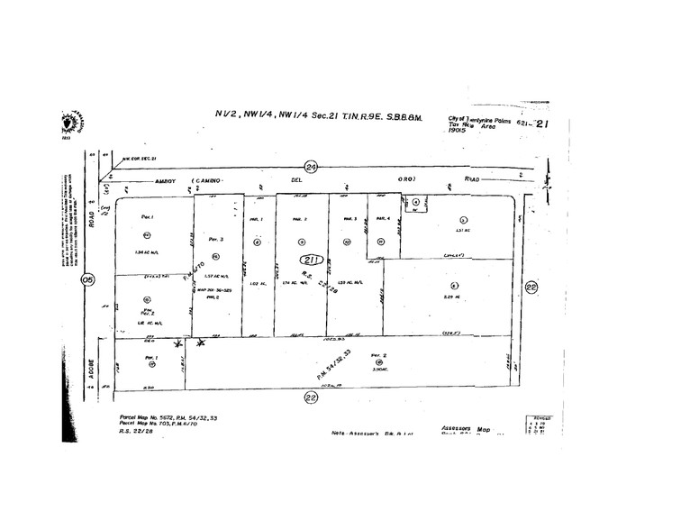 Amboy Rd, Twentynine Palms, CA for sale - Plat Map - Image 1 of 1