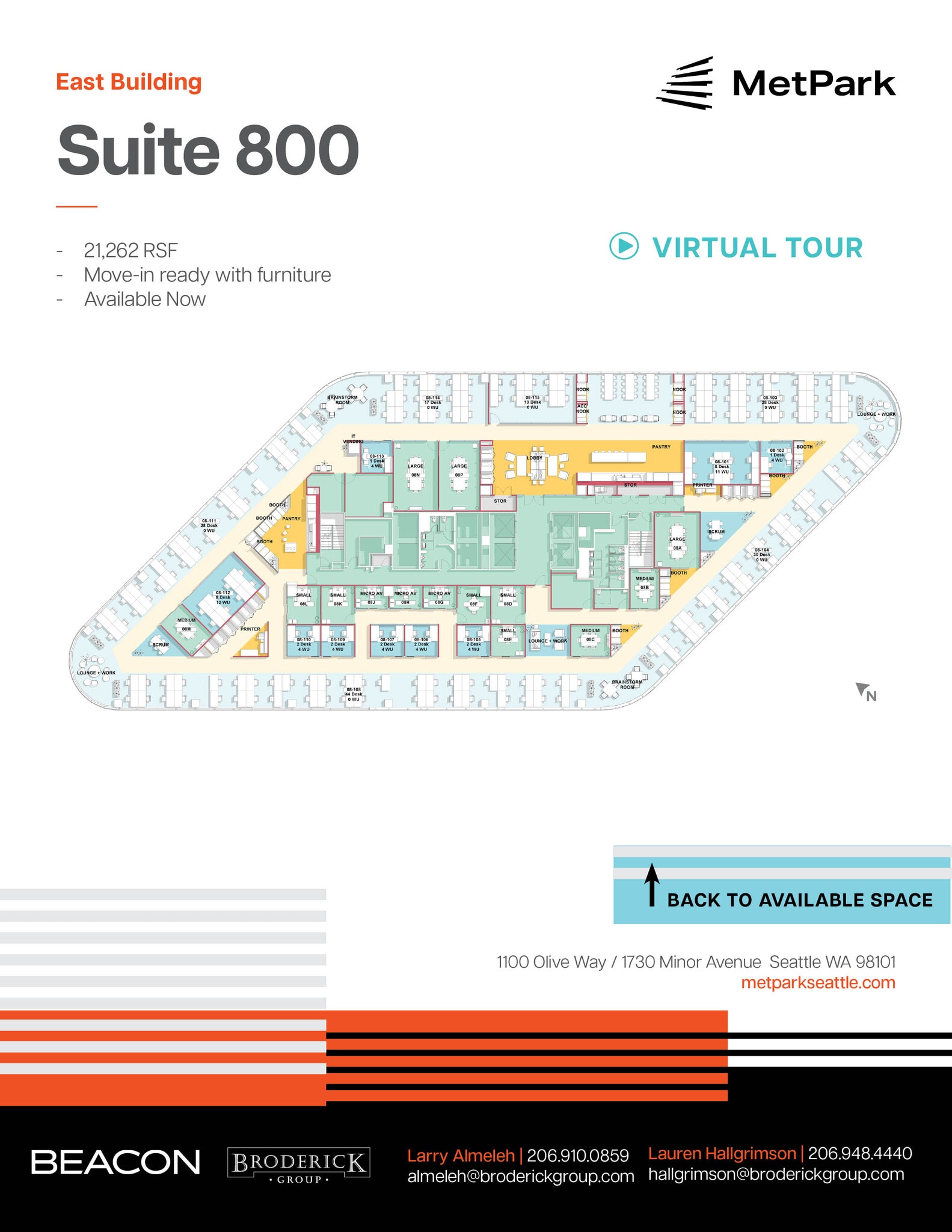 1100 Olive Way, Seattle, WA for lease Floor Plan- Image 1 of 1