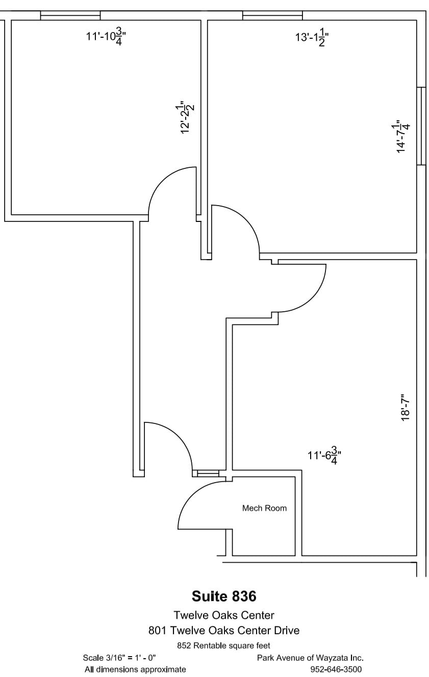 600 Twelve Oaks Center Dr, Wayzata, MN for lease Floor Plan- Image 1 of 1
