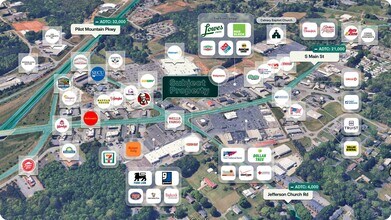 650 S Main St, King, NC - AERIAL map view