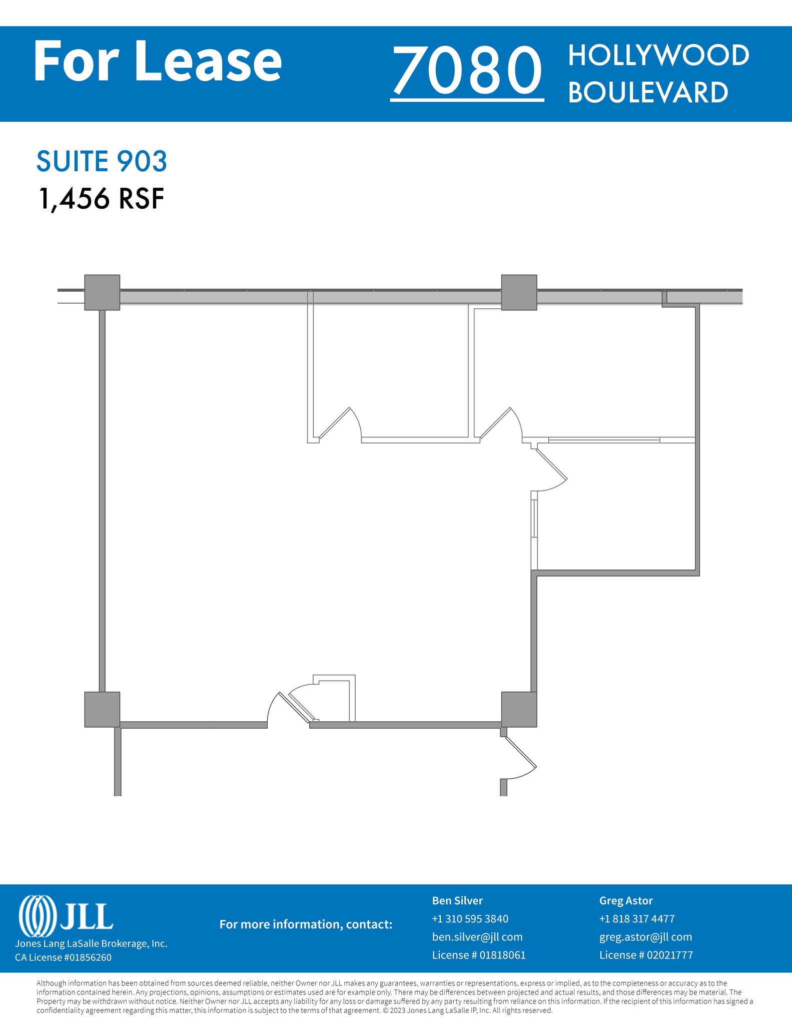 7080 Hollywood Blvd, Los Angeles, CA for lease Site Plan- Image 1 of 1