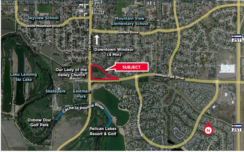 Eastman Park Drive, Windsor, CO for sale Aerial- Image 1 of 2