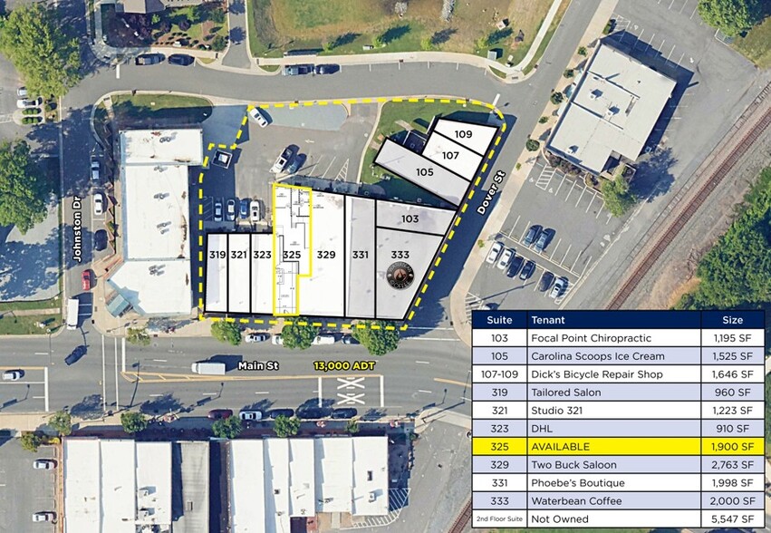 103-109 Dover Street, Pineville, NC for lease - Building Photo - Image 2 of 4