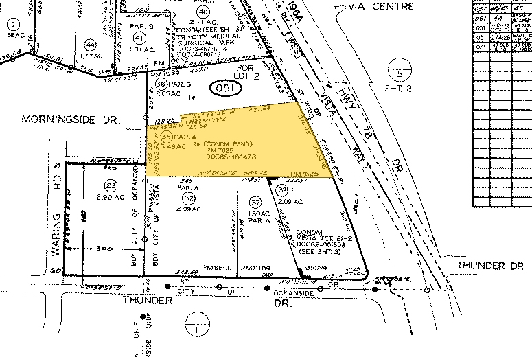 2067 W Vista Way, Vista, CA for lease - Plat Map - Image 2 of 10