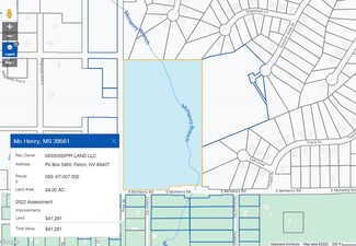 More details for 67 Mchenry rd, Mc Henry, MS - Land for Sale