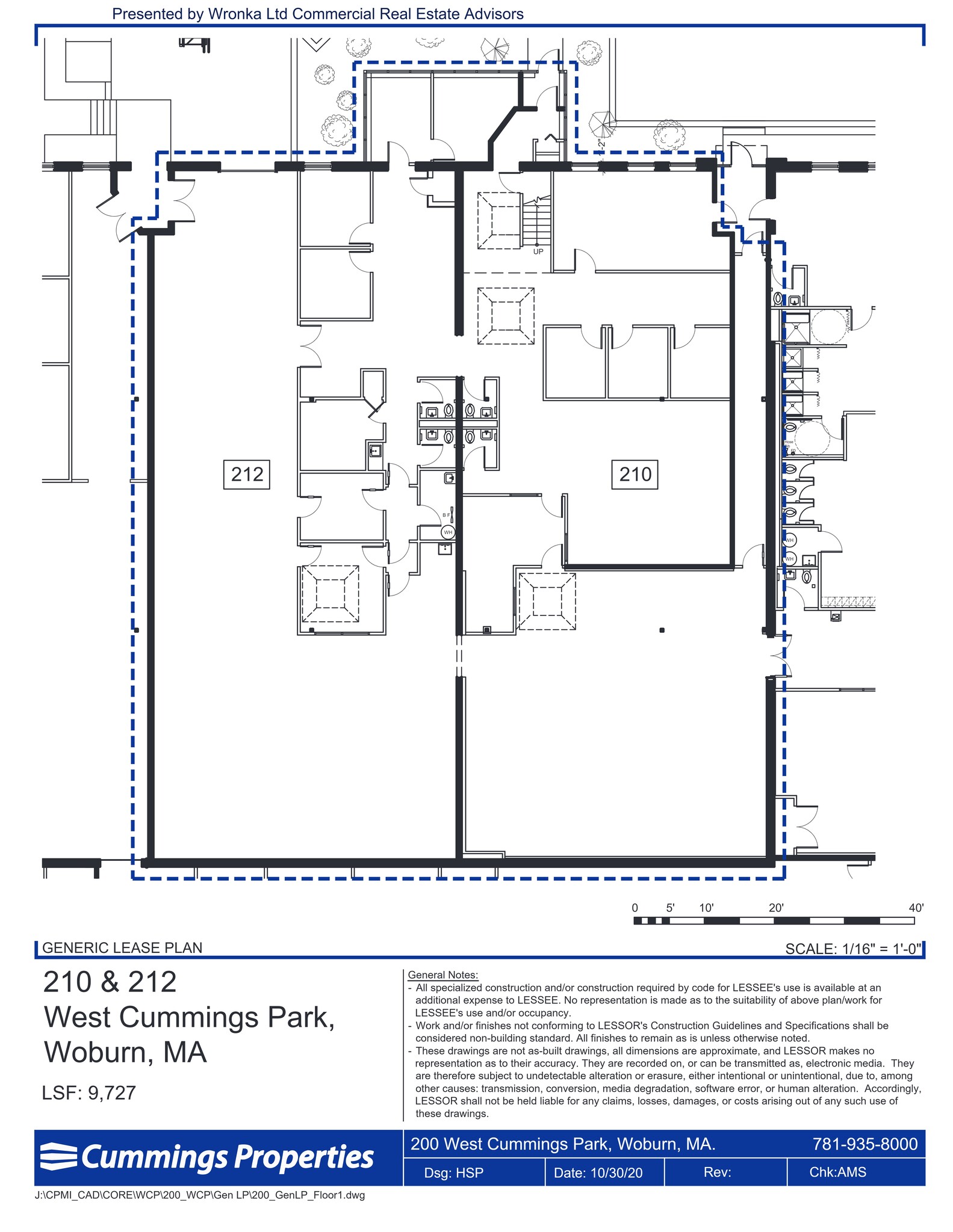 200-280 W Cummings Park, Woburn, MA for lease Site Plan- Image 1 of 9