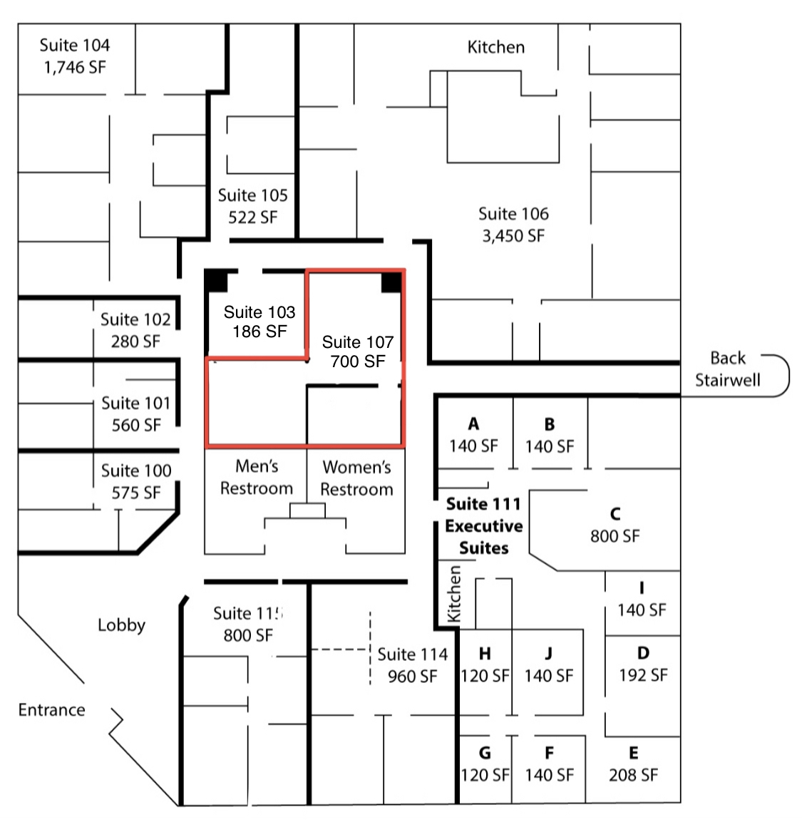 7950 S Lincoln St, Littleton, CO for lease Floor Plan- Image 1 of 1