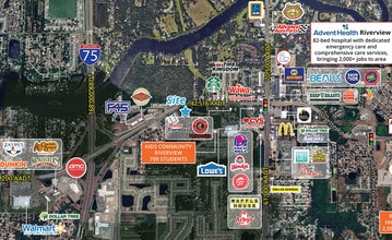 10209 Gibsonton Dr, Riverview, FL - AERIAL  map view