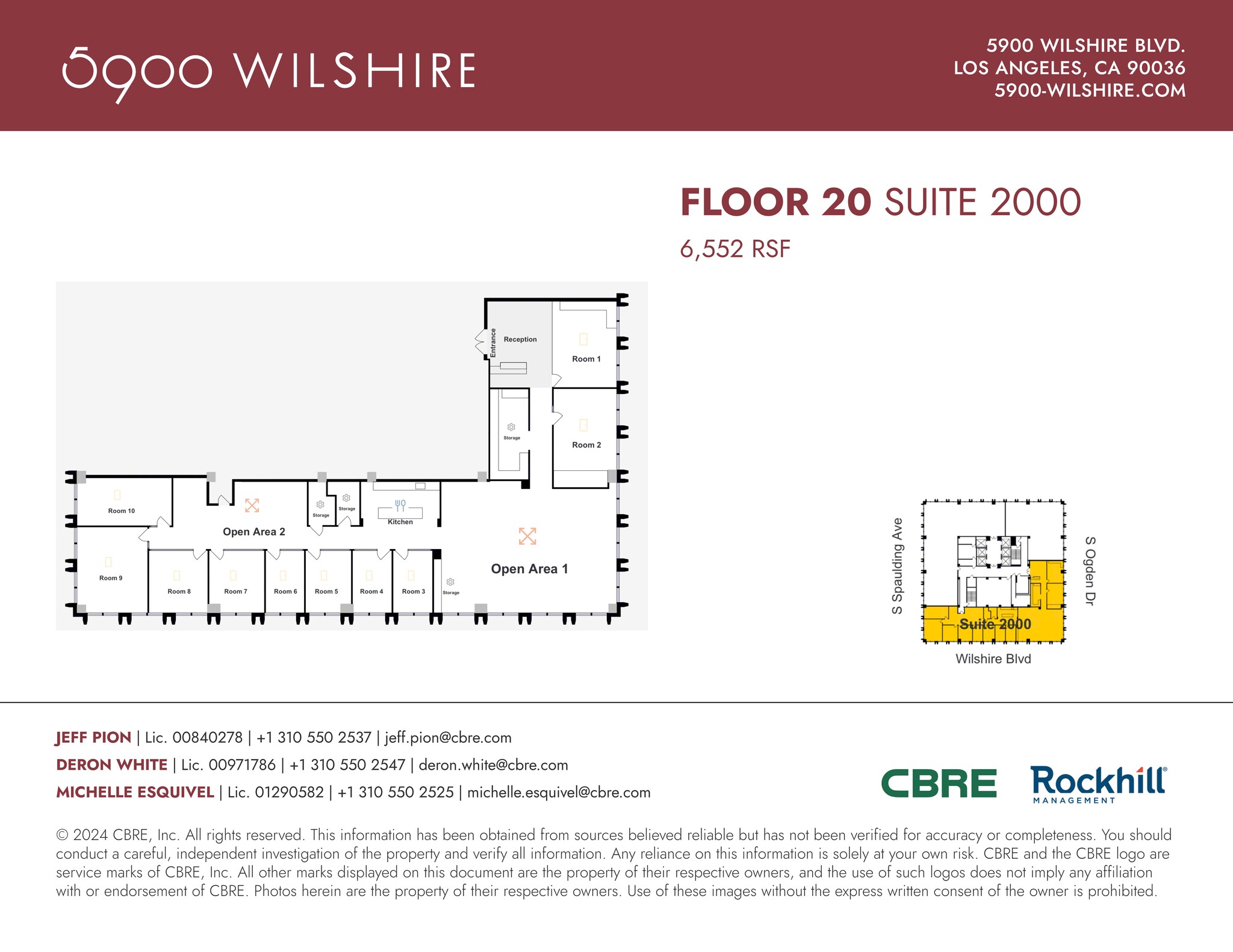 5900 Wilshire Blvd, Los Angeles, CA for lease Site Plan- Image 1 of 1