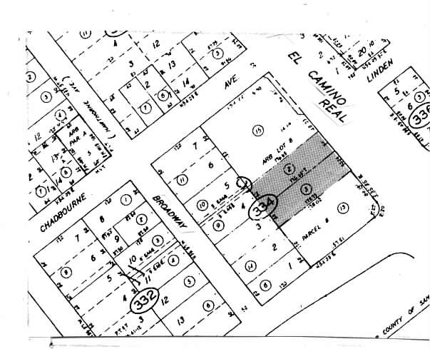 9 El Camino Real, Millbrae, CA for lease - Plat Map - Image 2 of 4