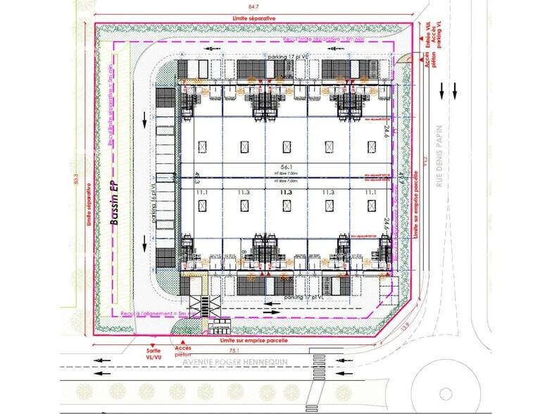 Flex in Trappes for lease - Floor Plan - Image 3 of 6