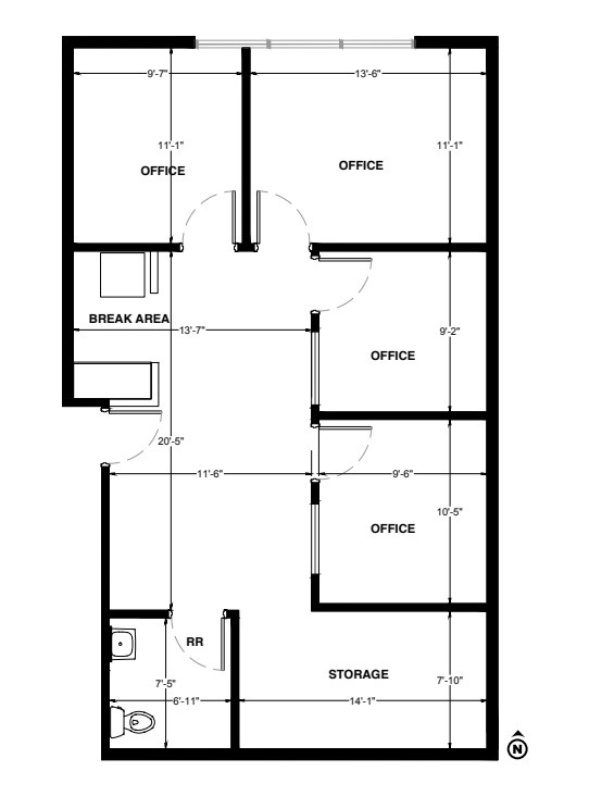 6380 S Valley View Blvd, Las Vegas, NV for lease Floor Plan- Image 1 of 1