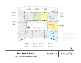 16479 Dallas Pky, Addison, TX for lease Floor Plan- Image 1 of 9