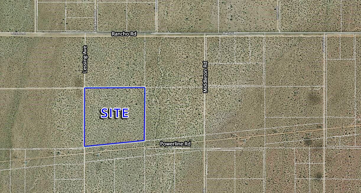 Lessing Ave - South Of Rancho Rd, Adelanto, CA for sale Aerial- Image 1 of 1