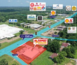 5100 Highway 61 S, Vicksburg, MS - AERIAL  map view - Image1