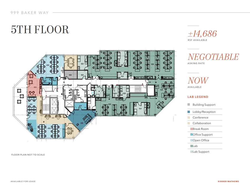 999 Baker Way, San Mateo, CA for lease Floor Plan- Image 1 of 1