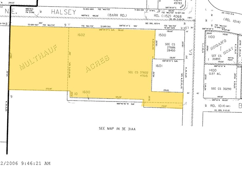 1443-1561 NE 181st Ave, Portland, OR for lease - Plat Map - Image 2 of 11