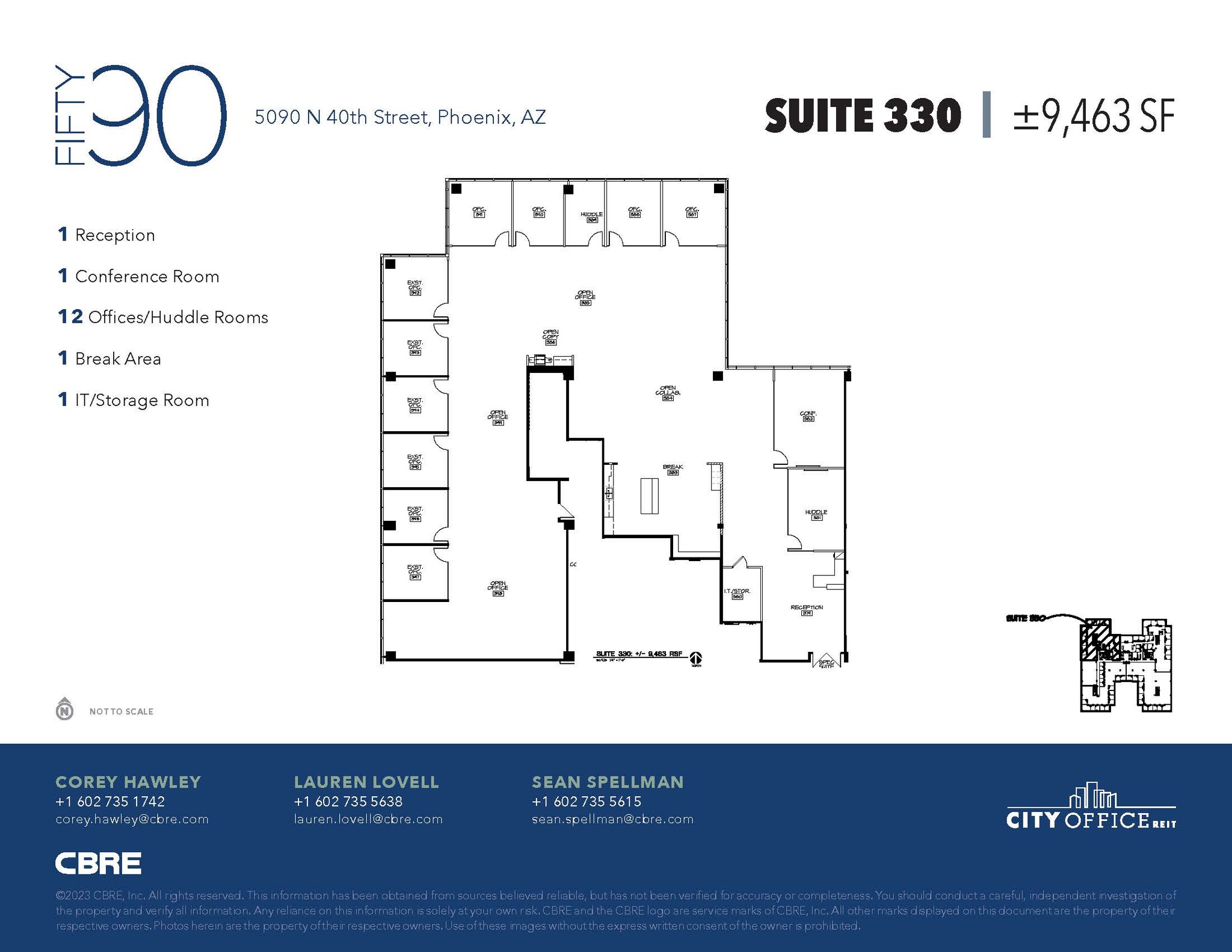 5090 N 40th St, Phoenix, AZ for lease Floor Plan- Image 1 of 1