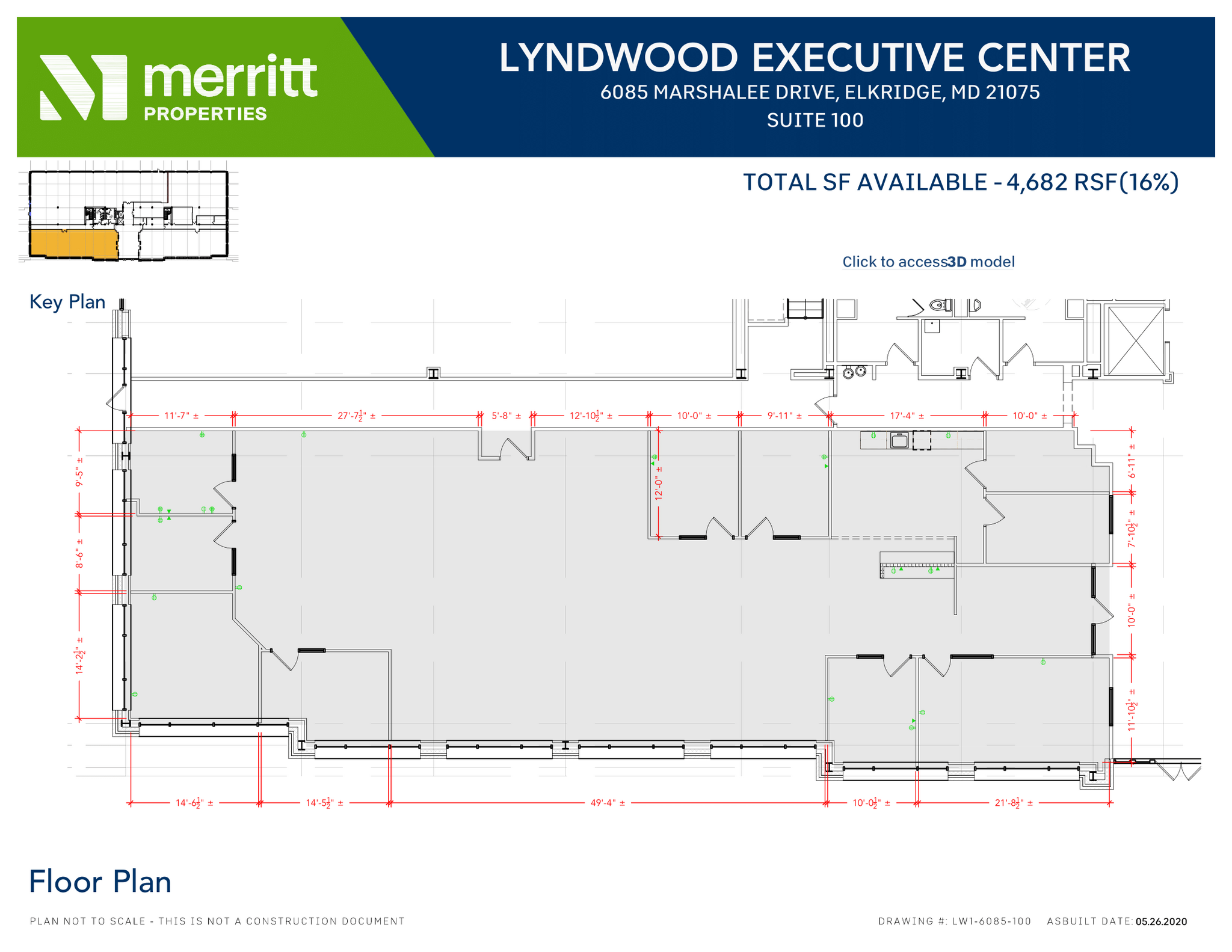 6095 Marshalee Dr, Elkridge, MD for lease Floor Plan- Image 1 of 1