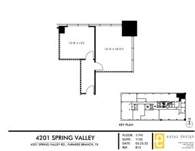 4201 Spring Valley Rd, Dallas, TX for lease Site Plan- Image 2 of 2