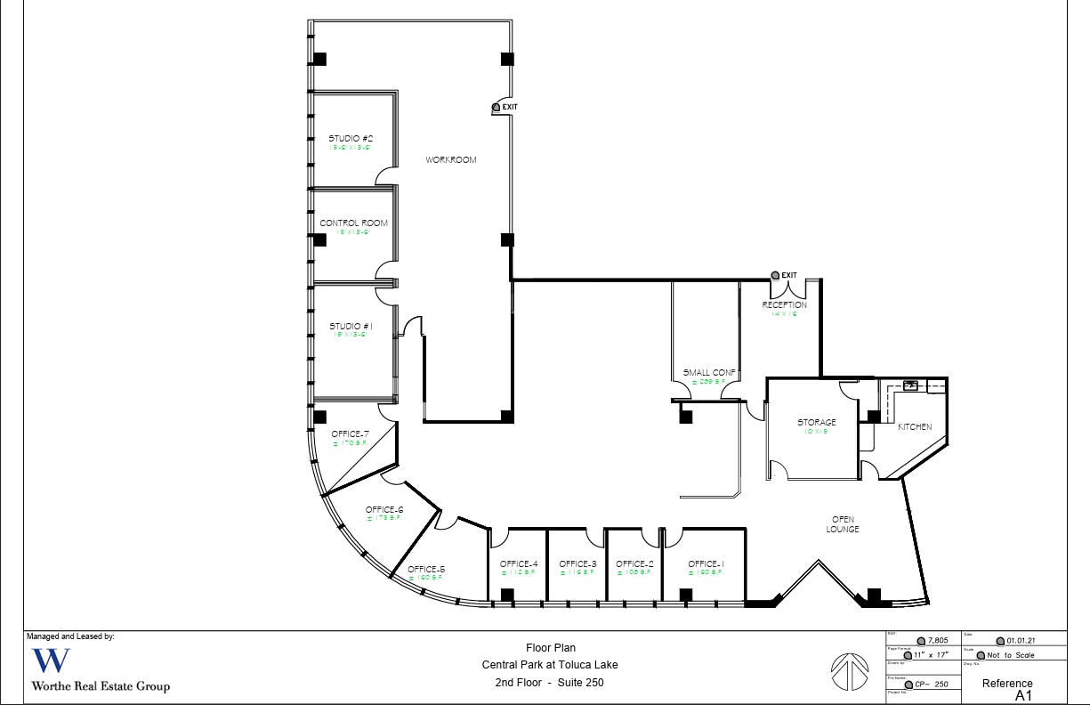 3500 W olive Ave, Burbank, CA for lease Floor Plan- Image 1 of 1