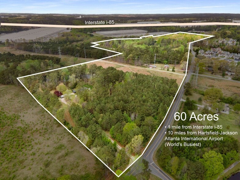 9301 Bohannon Rd, Fairburn, GA for sale - Aerial - Image 3 of 15