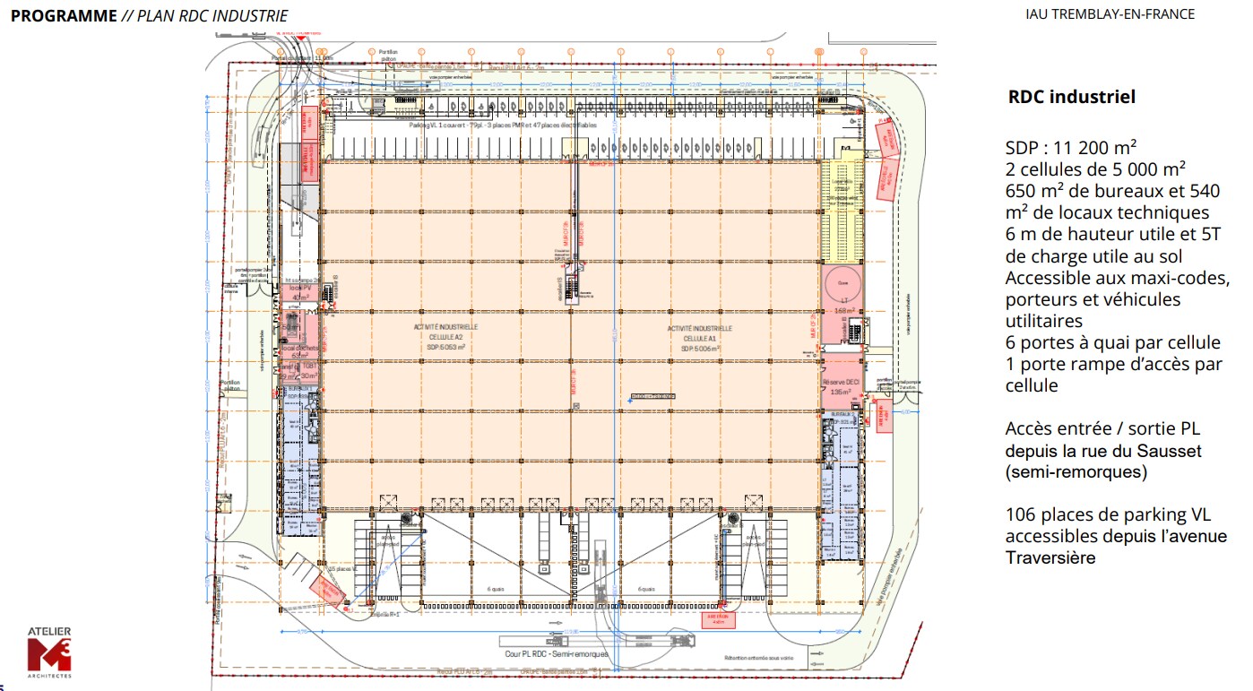 Industrial in Tremblay-en-France for sale Floor Plan- Image 1 of 1