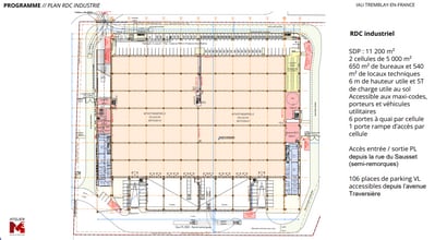 Industrial in Tremblay-en-France for sale Floor Plan- Image 1 of 1