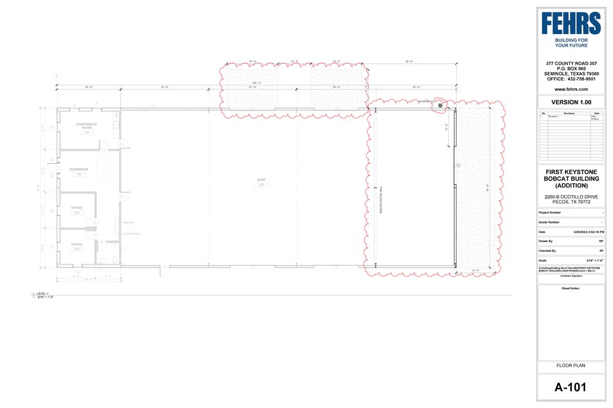 2260B Ocotillo Dr, Pecos, TX for sale - Floor Plan - Image 2 of 8