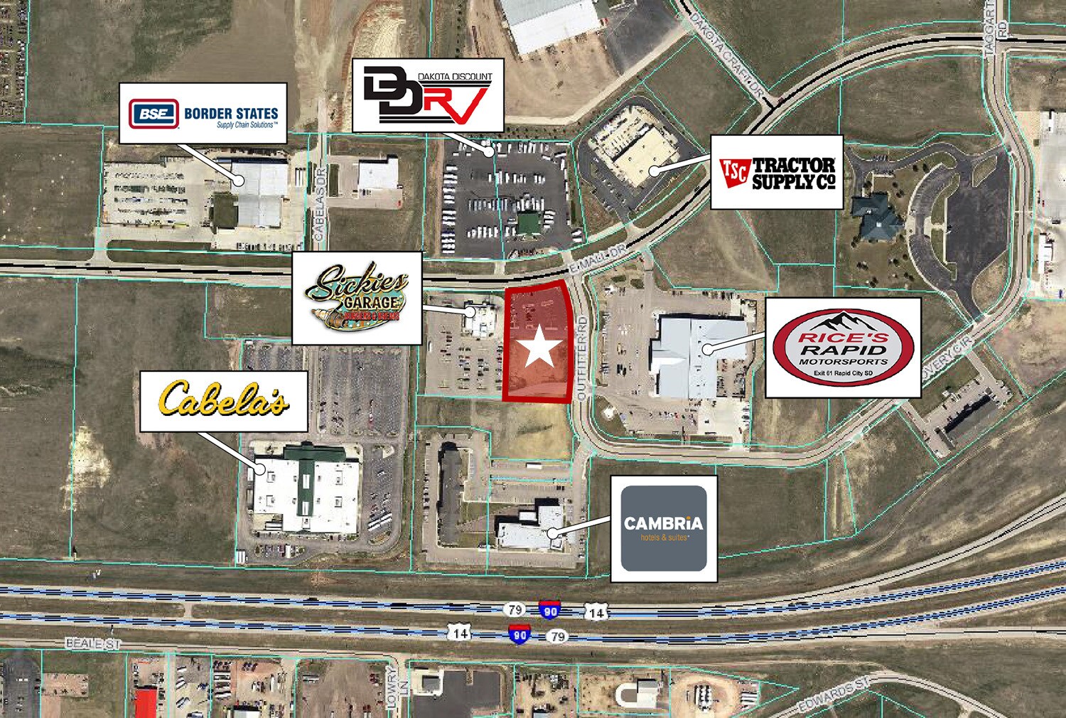 TBD Outfitter, Rapid City, SD for sale Aerial- Image 1 of 3