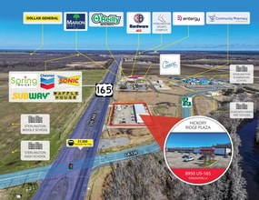 8950 US-165, Sterlington, LA - AERIAL  map view