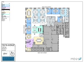 729 Seventh Ave, New York, NY for lease Floor Plan- Image 1 of 2