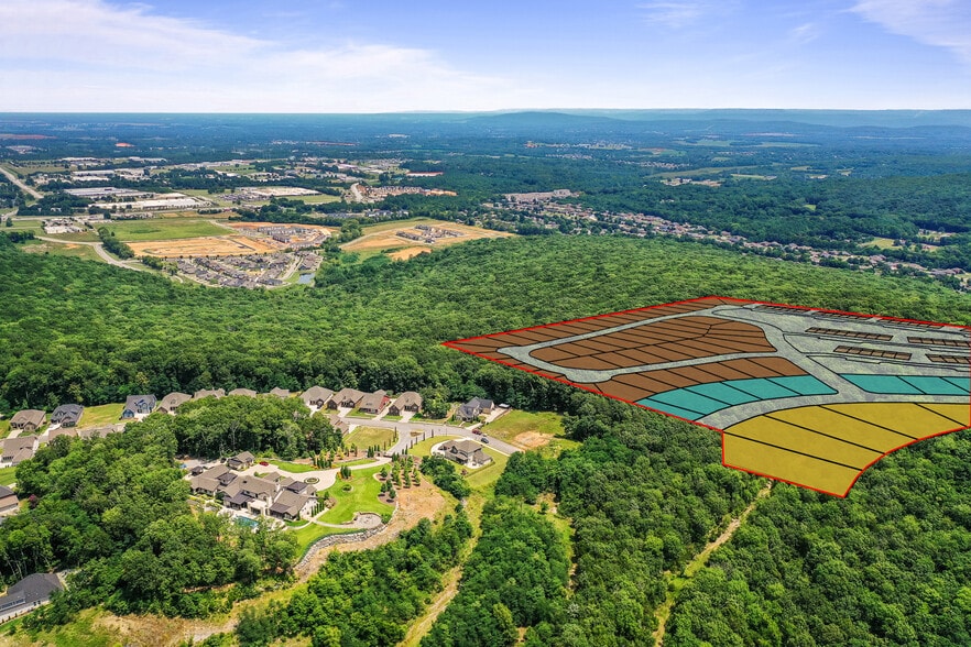 35.5 Acres Hawks Way NE, Huntsville, AL for sale - Aerial - Image 1 of 12