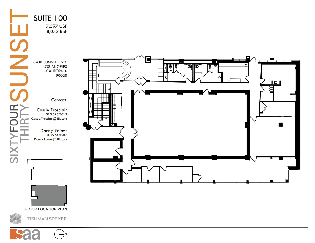 6430 W Sunset Blvd, Los Angeles, CA for lease Floor Plan- Image 1 of 1