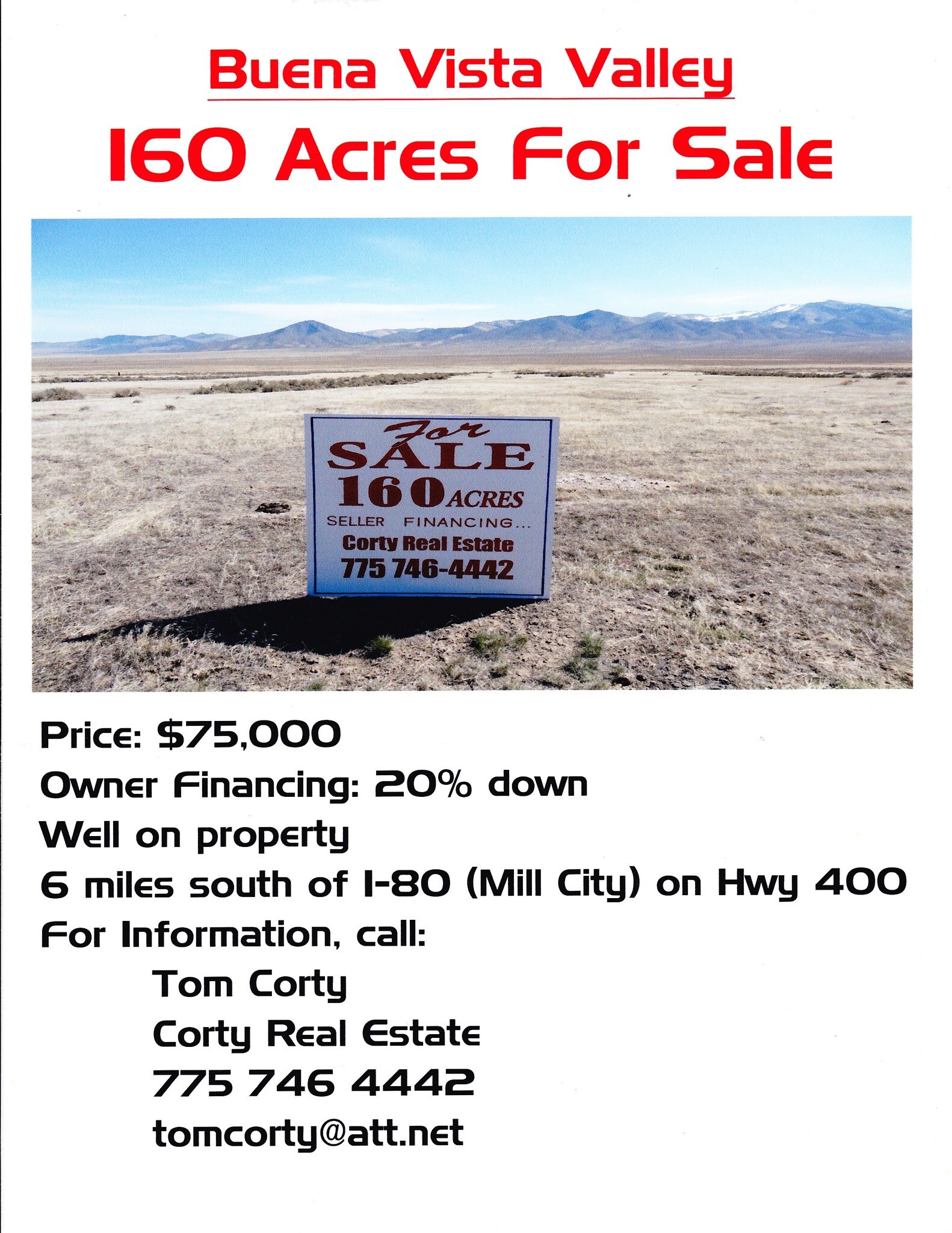 Hwy 400, Unionville, NV for sale Primary Photo- Image 1 of 1