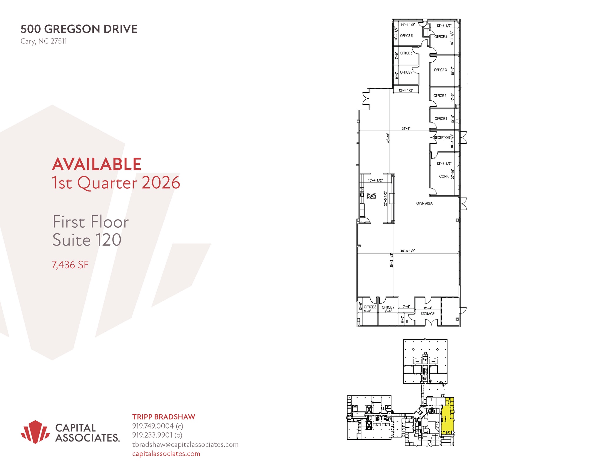 500 Gregson Dr, Cary, NC for lease Floor Plan- Image 1 of 1