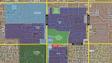 Lubbock, TX - aerial  map view