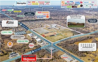 8035 E Shelby Dr, Memphis, TN - AERIAL map view - Image1