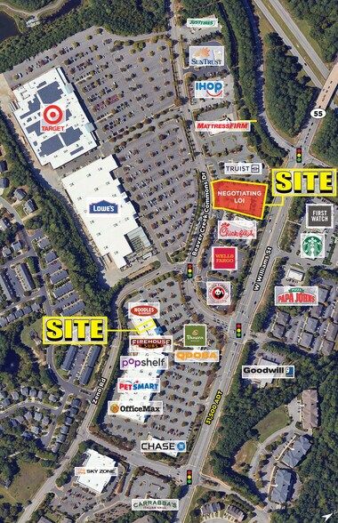 1335 W Williams St S, Apex, NC for lease - Aerial - Image 2 of 4