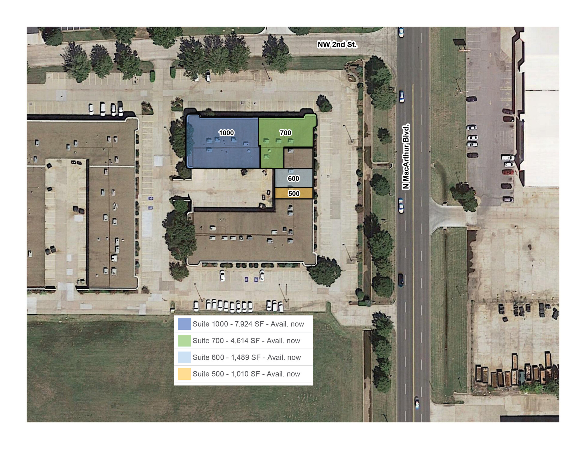 6100 NW 2nd St, Oklahoma City, OK for lease Aerial- Image 1 of 2